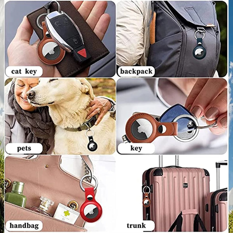 seraCase Leather Apple AirTag Key Holder for