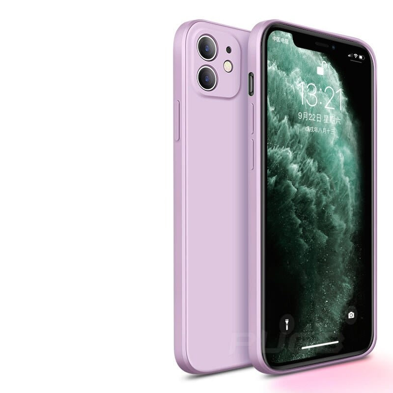 seraCase Colorful Soft Silicone iPhone Case for iPhone 13 Pro Max / Purple