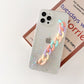 seraCase Glamorous Glittery iPhone Case with Rainbow Wrist Chain for iPhone 13 Pro Max / White