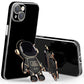 seraCase Electroplated Astronaut Stand iPhone Case for iPhone 14 Pro Max / Black