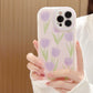 seraCase Cute Purple Tulips iPhone case for iPhone 13 Pro Max / No Bracelet