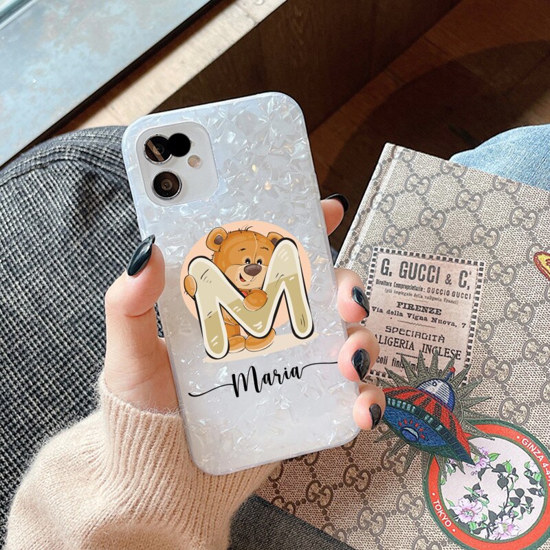 seraCase Personalised Name iPhone Case for iPhone X / White Sparkling