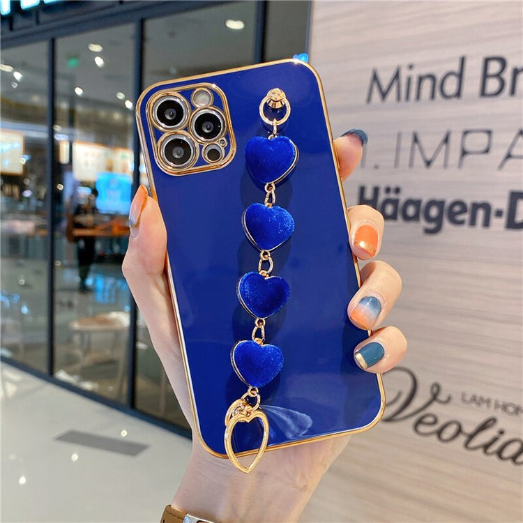seraCase Luxury Heart Wrist Bracelet iPhone Case for iPhone 13 Pro Max / Blue