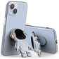 seraCase Electroplated Astronaut Stand iPhone Case for iPhone 14 Pro Max / Gray