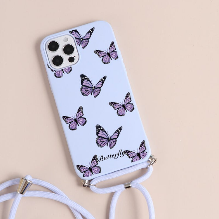 seraCase Cute Butterfly Lanyard iPhone Case for iPhone 13 Pro Max / Butterflies