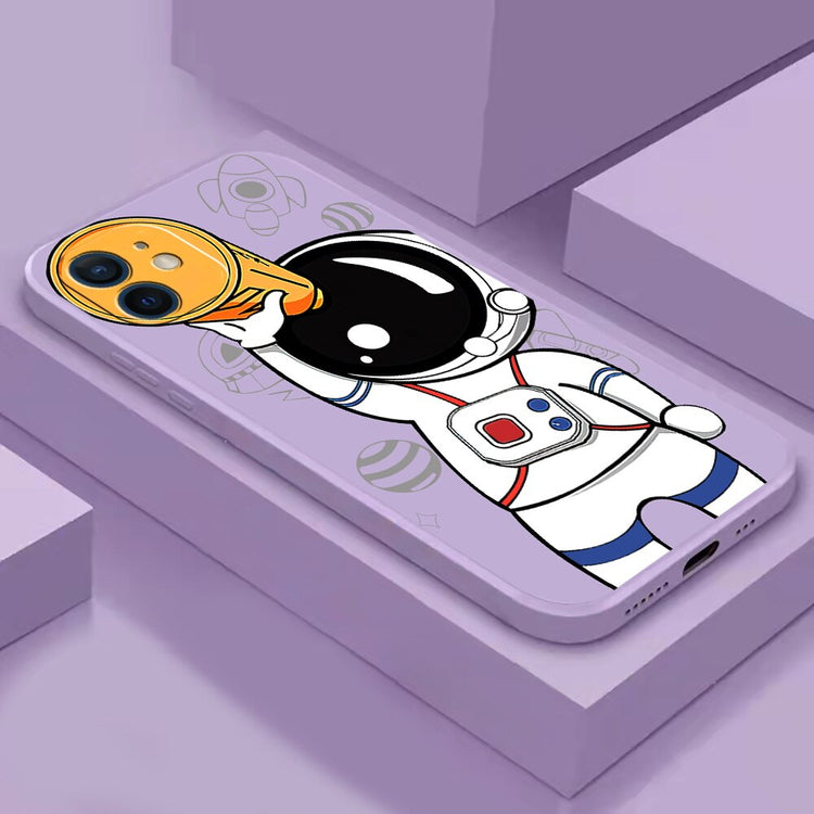 seraCase Cute Astronaut iPhone Case for iPhone 13 Pro Max / Purple