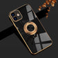 seraCase Cute Metal Ring Holder iPhone Case for iPhone 14 Pro Max / Black